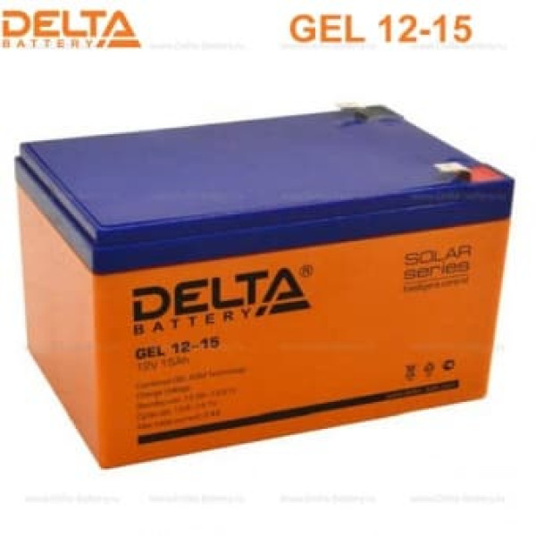 Аккумуляторная батарея Delta GEL 12-15 (12V / 15Ah) в Твери