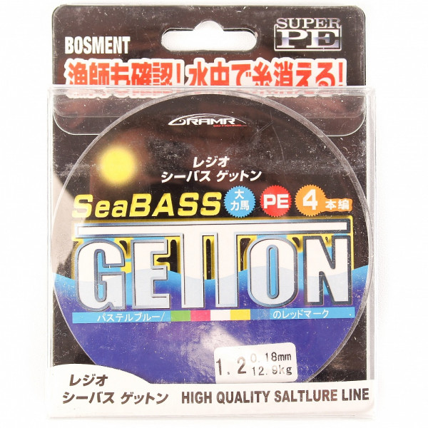 Шнур плетеный GettOn SeaBass 0,16 мм 100 метров в Твери