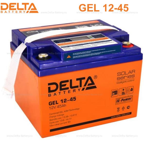 Аккумуляторная батарея Delta GEL 12-45 в Твери