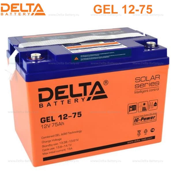 Аккумуляторная батарея Delta GEL 12-75 в Твери