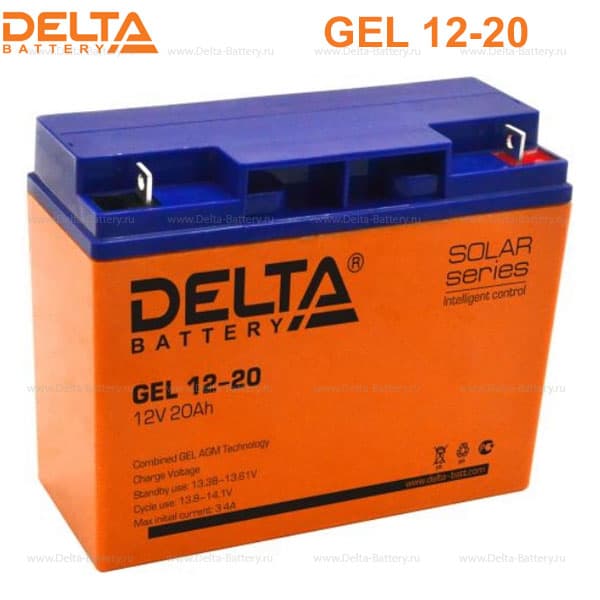Аккумуляторная батарея Delta GEL 12-20 (12V / 20Ah) в Твери