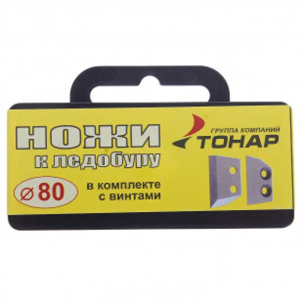Ножи д/ледобура Тонар ЛР-80 2 шт в футляре в Твери