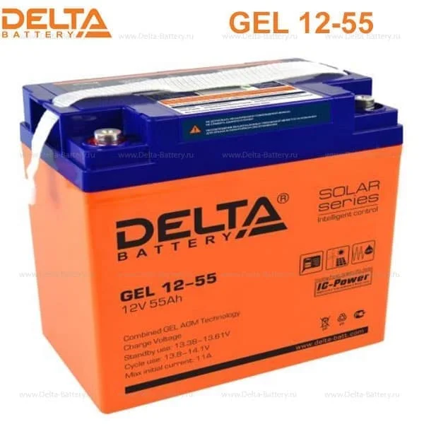 Аккумуляторная батарея Delta GEL 12-55 в Твери