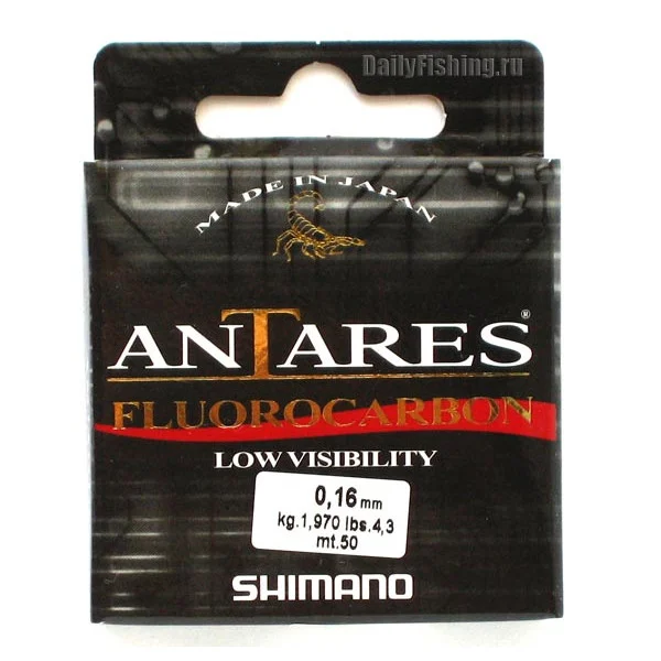 Леска зимняя Shimano Antares Fluorocarbon 30 м. 0,10 мм в Твери