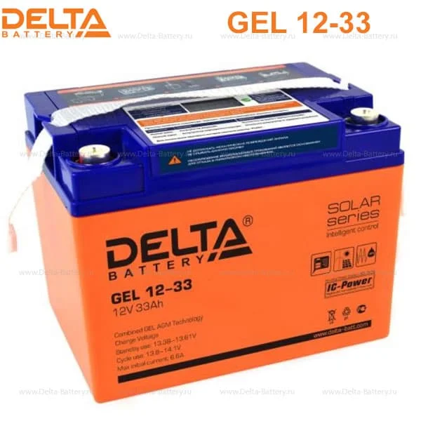 Аккумуляторная батарея Delta GEL 12-33 в Твери